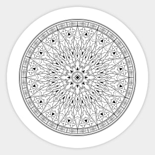 Gothic rose window Sticker